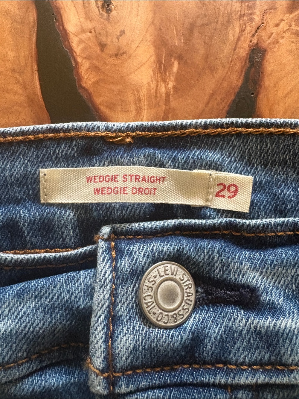 Levi's Wedgie Straight High-Rise Jeans in Light Blue Denim